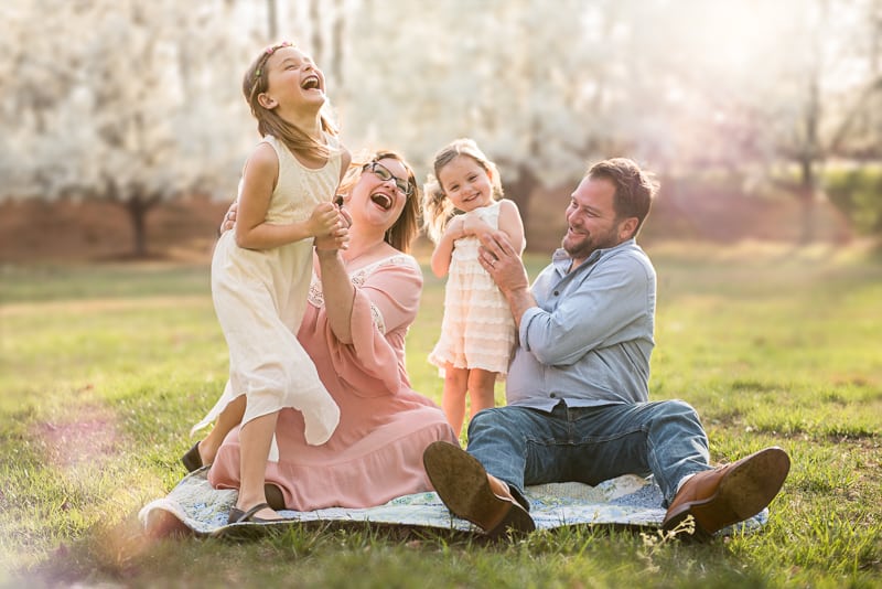 gorgeoup photography of family playing