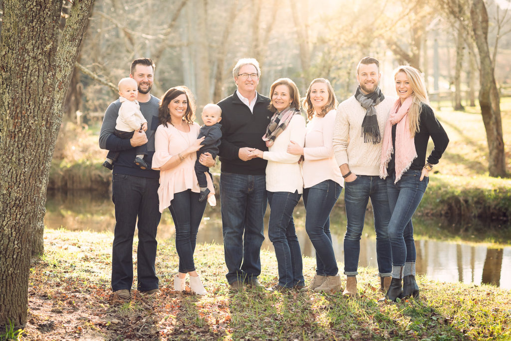 extended family session at The cliffs in Arden, nc