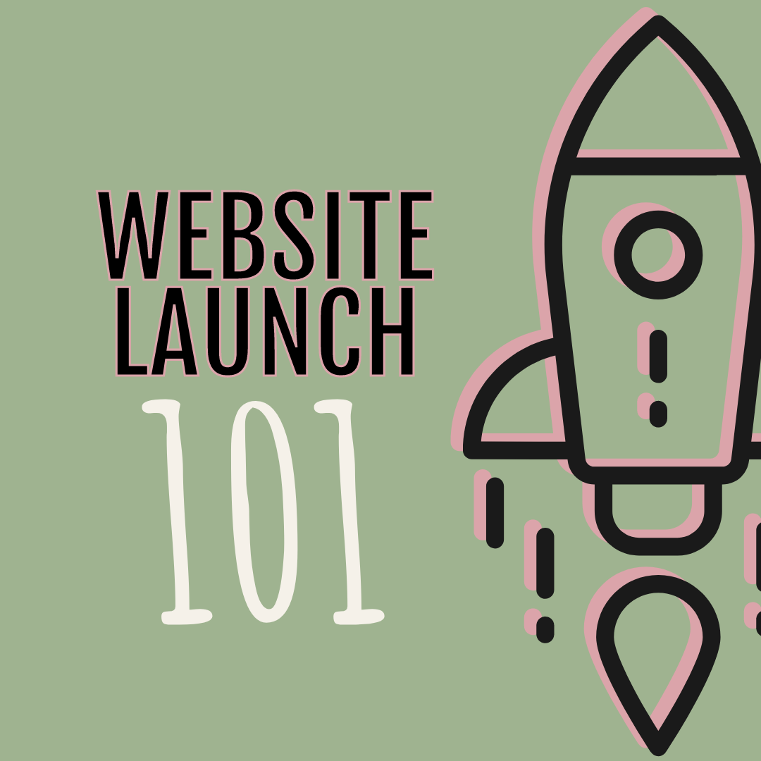 graphic that reads, website launch ideas"
