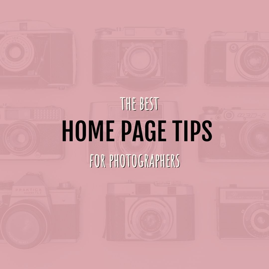 graphic that reads, best home page tips
